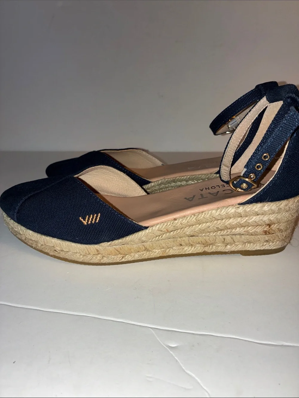 Viscata, Espadrille Wedges, Size EU 38/ US 7, Blue